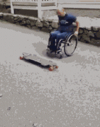  搞笑GIF: 难道是我唱歌不好听吗? 连个鼓