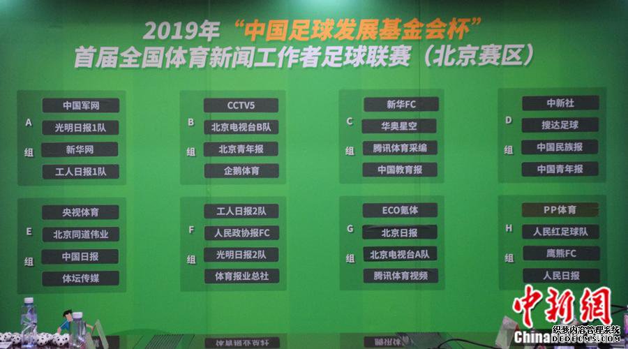 详细分组情况。 主办方供图