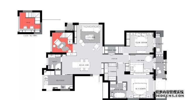 网易IT男独居暗黑170m²!阁楼藏着工作间，休闲区小吧台！羡慕