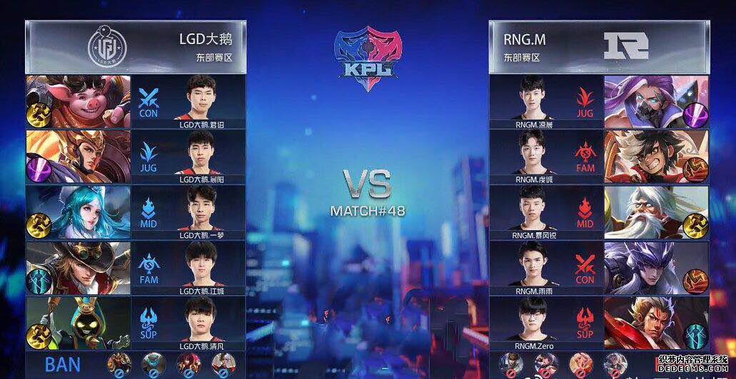 KPL春季赛：RNGM成功“吃鹅”，LGD中断连胜