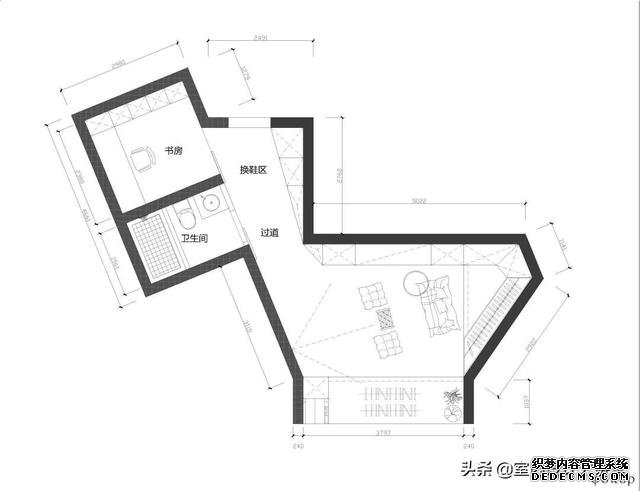 户型优化 | 一个马桶型奇葩户型的12种改造方案，尽你所想