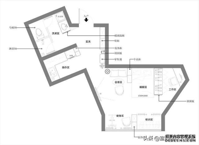 户型优化 | 一个马桶型奇葩户型的12种改造方案，尽你所想