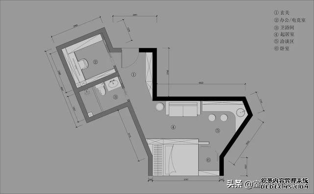 户型优化 | 一个马桶型奇葩户型的12种改造方案，尽你所想