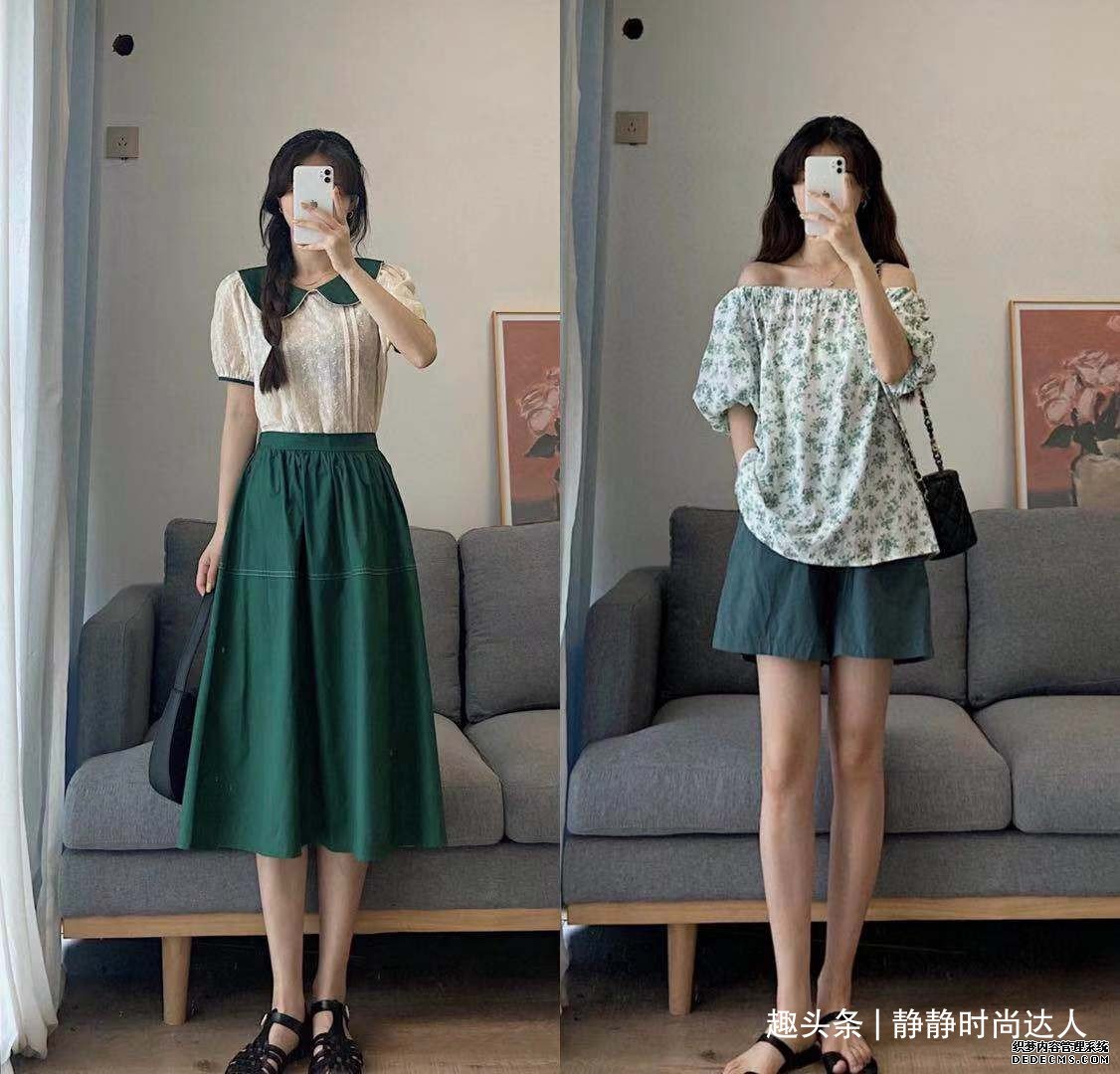 夏天怎么穿不单调？选一件带花色的单品，个性感和时尚感并存