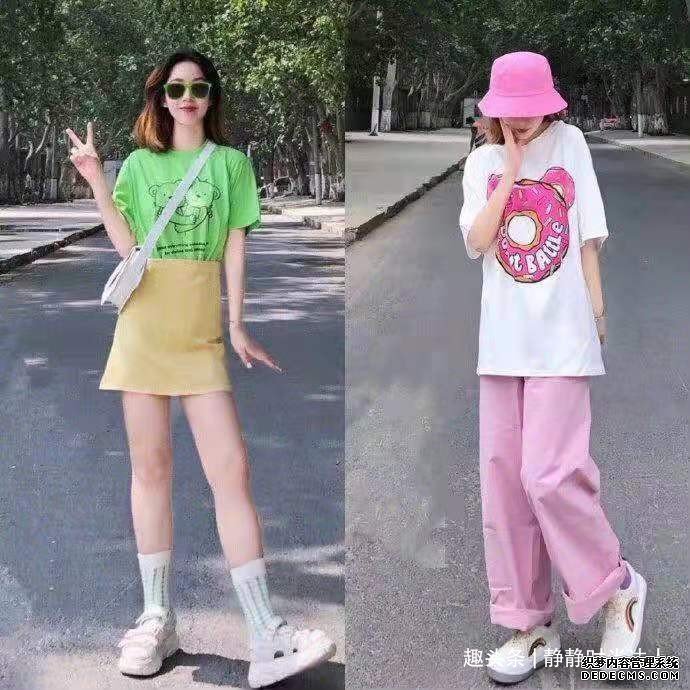 夏天别总穿黑白灰！试试这3种亮色的配色穿法，很阳光有活力