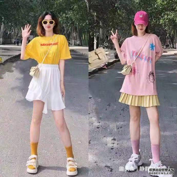 夏天别总穿黑白灰！试试这3种亮色的配色穿法，很阳光有活力