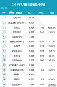 比亚迪占了5款，奔奔EV挤进前三​